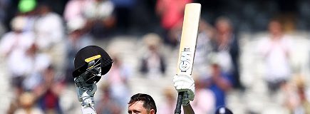 PIX: Conway's double ton on debut hoists NZ on Day 2