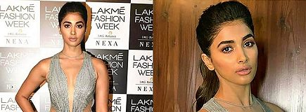 Pix: Pooja flaunts her curves in sheer and silver