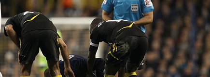 Players who have collapsed on football pitch