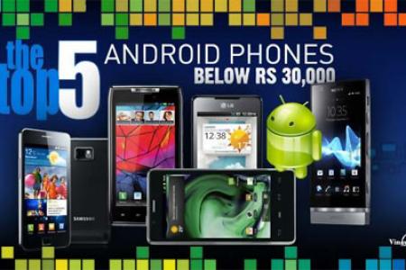 top 5 android phones under 30000