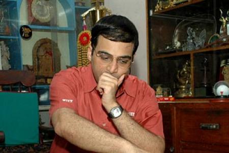 PIX: Vishy Anand celebrates International Chess Day with son - Rediff.com