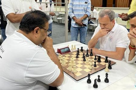 Chess Olympiad: Unstoppable Gukesh hits 8/8 as India shock USA - Rediff.com