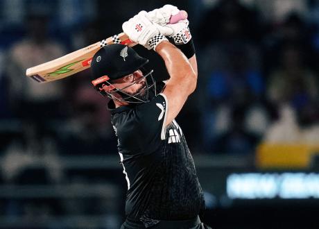 Mitchell slams century as NZ down India to level series