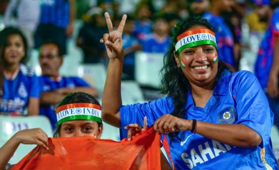 PIX: Sea of Fans Fill Eden Gardens as India Face Windies