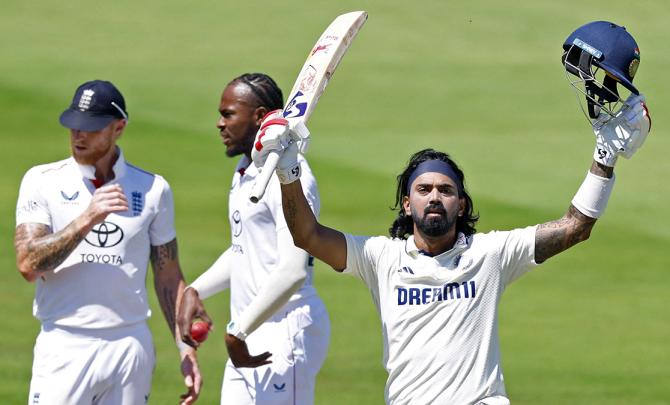 Day 3 PIX: India rally with Rahul ton, but England...