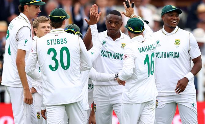 WTC Final PIX: Rabada, Jansen wreck Aussie top order