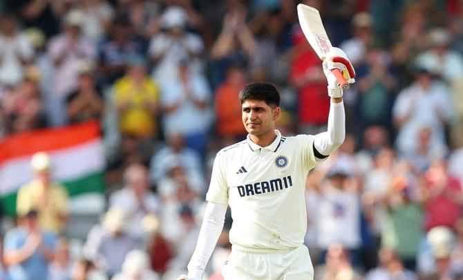 PIX: Gill, Jaiswal centuries power India on Day 1