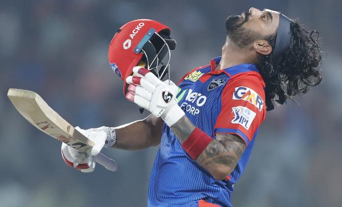 IPL PIX: Rahul's century lifts DC to 199 vs Titans