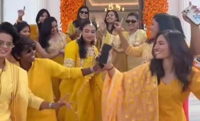 Ladki Wale! Team-mates Groove At Smriti's Haldi