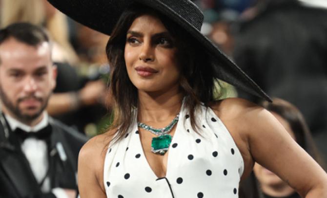Priyanka Wears Polka Dots To MET GALA