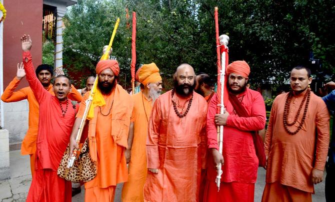 Lord Shiva's Mace Leaves For Amarnath