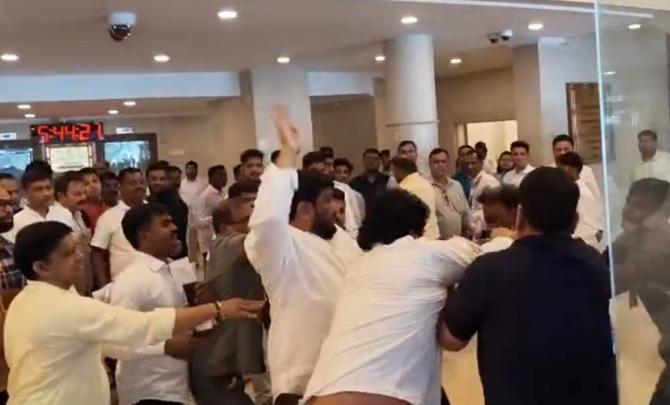 Scuffle Outside Maharashtra Assembly Stuns MLAs