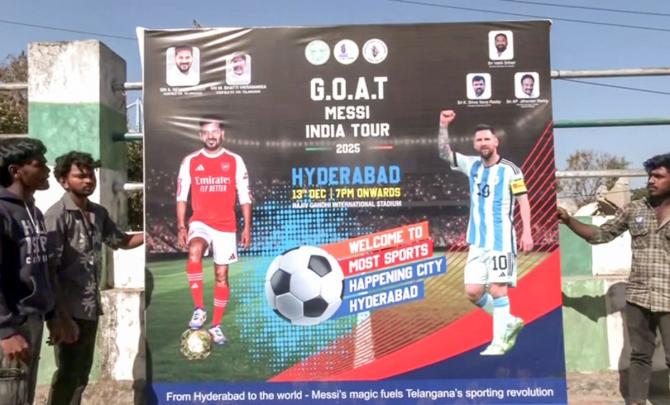 Telangana CM Reddy 'Ready' for Messi Penalty Shootout
