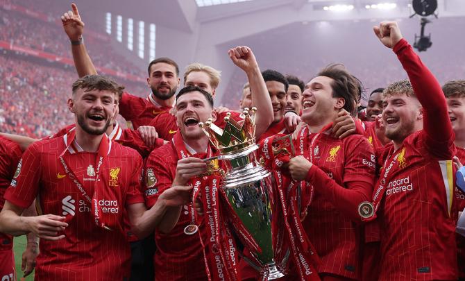 EPL PIX: Champions Liverpool sign off with draw