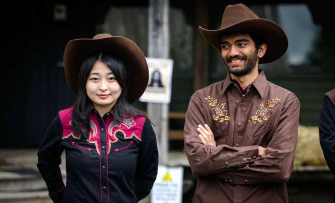 PIX: Gukesh, Carlsen, Humpy Go Wild West In Norway!