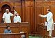 Not allowed to speak, BJP MLA stands on Delhi assembly bench