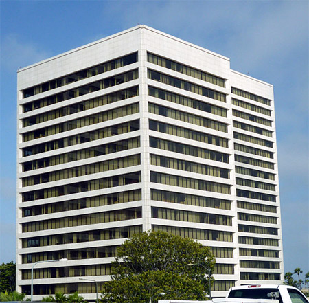 Headquarters of CB Richard Ellis at the Westwood Gateway office complex in Los Angeles.