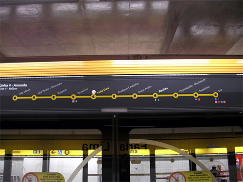 Line 4 of Sao Paulo's Metro.