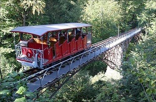 Amazing cable railway rides in Switzerland