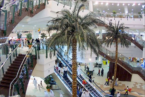 A shopping mall in Qatar.