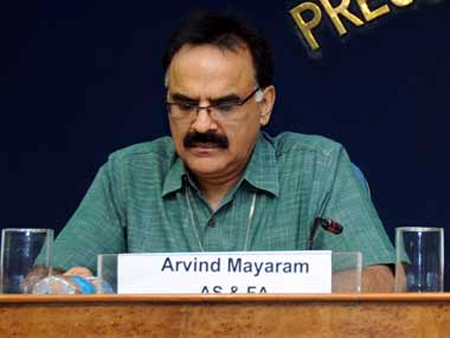 Economic affairs secretary Arvind Mayaram.
