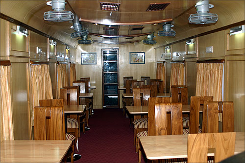 Interior of Restaurant Car for Senegal Railways.