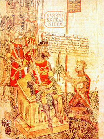 Alan the Red , Lord of Richmond (right), swear to William the Conqueror.