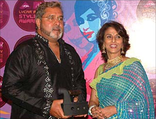 Vijay Mallya with Shobhaa De.