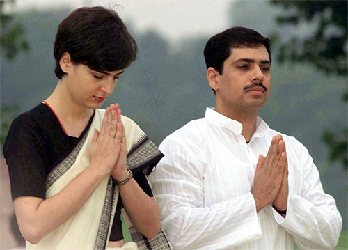 Priyanka Gandhi and her husband Robert Vadra.