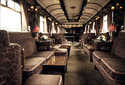 The Piano Bar on board the Venice Simplon-Orient-Express.