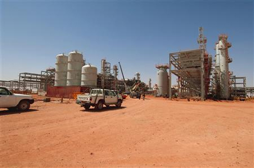 A general view of the In Amenas gas facility about 100 km (60 miles) from the Algerian and Libyan border.
