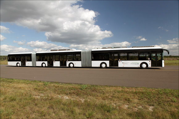 Travel in the world's longest bus!