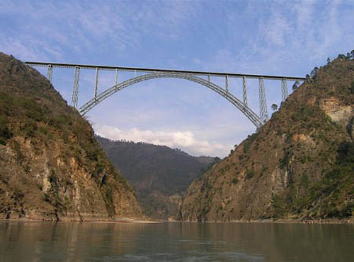 Chenab River Railway Bridge.