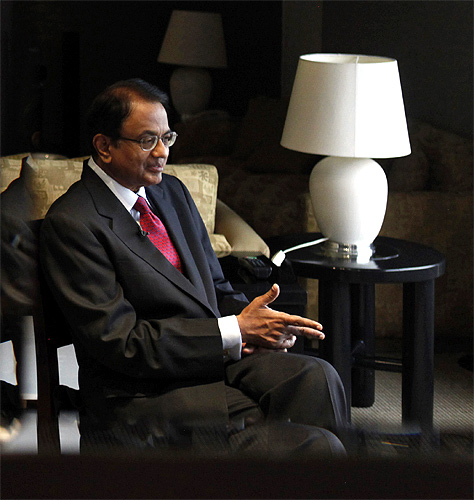 Finance Minister P. Chidambaram.