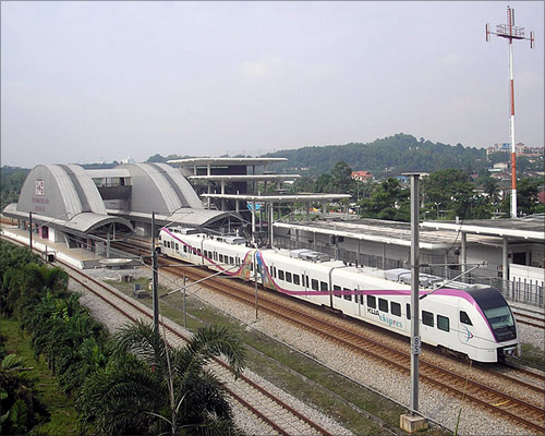 Bandar Tasik Selatan station (KLIA Transit), Klang Valley, Malaysia.