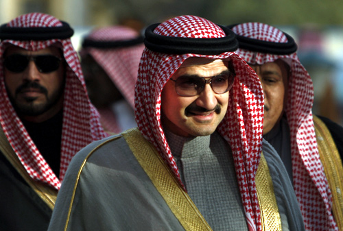 Saudi Prince Alwaleed bin Talal bin Abdul Aziz Alsaud.