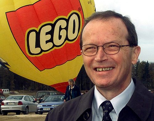 Kjeld Kirk Kristiansen, owner and CEO of the Denmark-based plastic toy company LEGO.