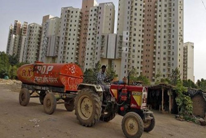 Residential buildings in Gurgoan.