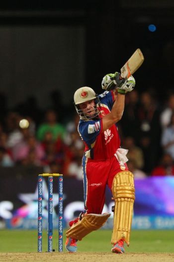 AB de Villiers during his hurricane knock against Sunrisers Hyderabad