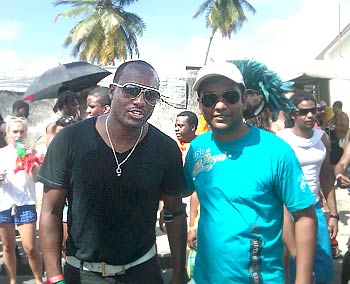 Brian Lara in Barbados