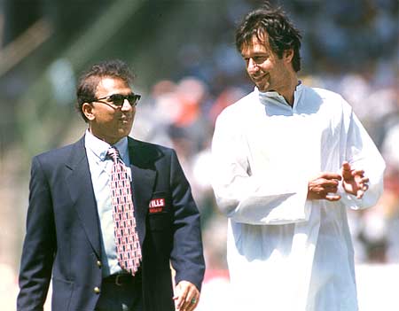 Sunil Gavaskar and Imran Khan