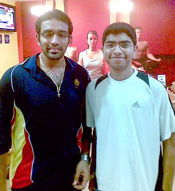 Robin Uthappa at a gym in Bangalore