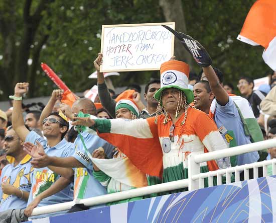 Indian fans have fun