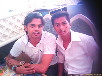Sameer along with Sreesanth