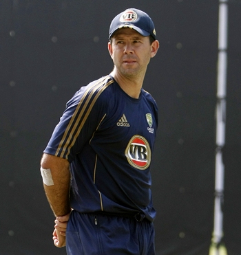 Ricky Ponting was upset after being given a watered pitch for practice