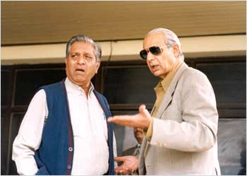 Raj Singh Dungarpur (right) with Chandu Borde