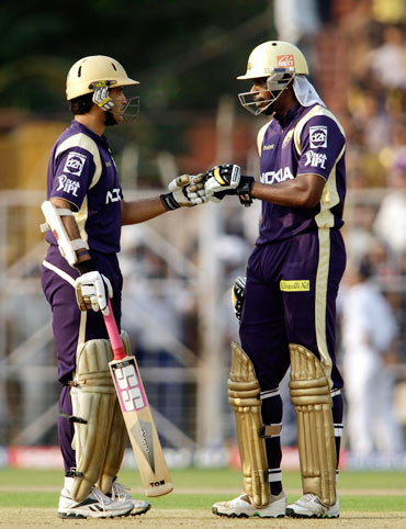 Sourav Ganguly and Chris Gayle