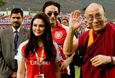 Dalai Lama with Priety Zinta