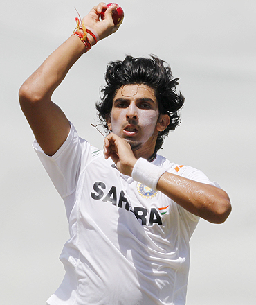 Ishant Sharma during a practice session