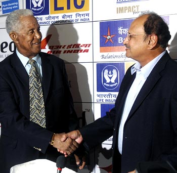 Gary Sobers (left) with Ajit Wadekar